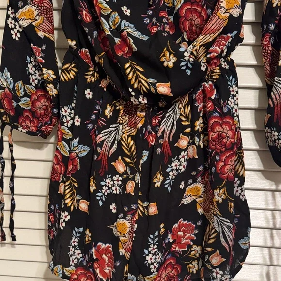 Floral Black Jumpsuit - Picture 3 of 6